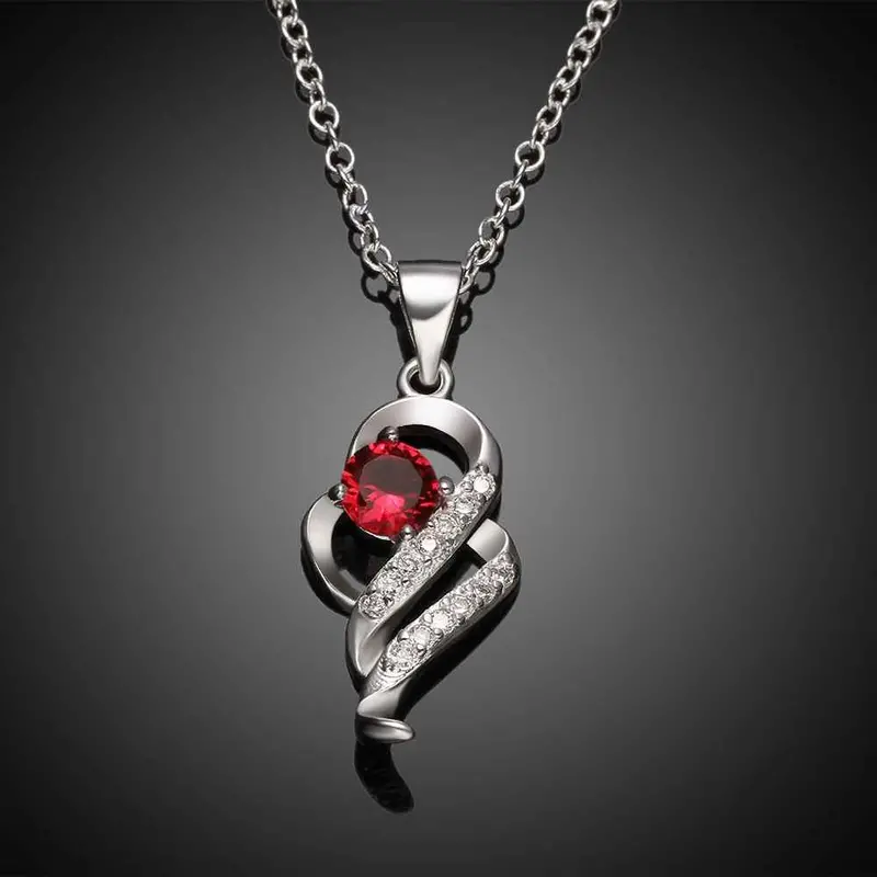 Silver Plated Necklace Women Insets Irregular Corrente De Prata Masculina Charm18 1