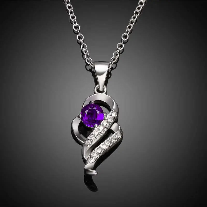 Silver Plated Necklace Women Insets Irregular Corrente De Prata Masculina Charm18 2