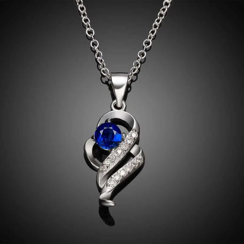 Silver Plated Necklace Women Insets Irregular Corrente De Prata Masculina Charm18 3