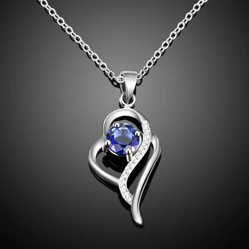 Silver Plated Necklace Women Insets Irregular Corrente De Prata Masculina Charm18 6