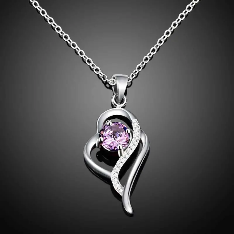 Silver Plated Necklace Women Insets Irregular Corrente De Prata Masculina Charm18 7
