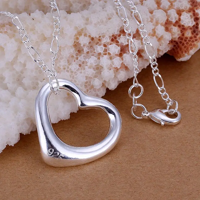 Silver Plated Necklaces & Pendants Heart Perfume Women Gift For Her 1