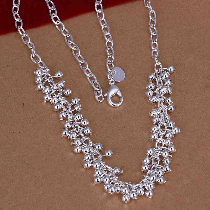 Silver Plated Necklaces & Pendants Sand Light Grape Colar Jewelry121 1