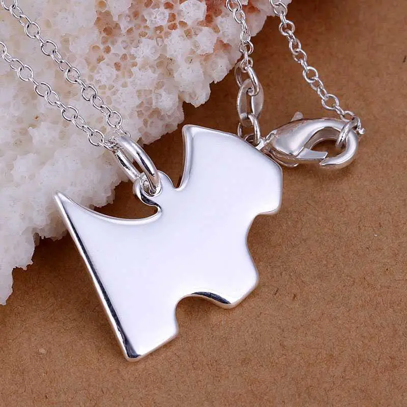 Silver-Plated Pendant Dog Tag Tenis Masculino Elegant 1