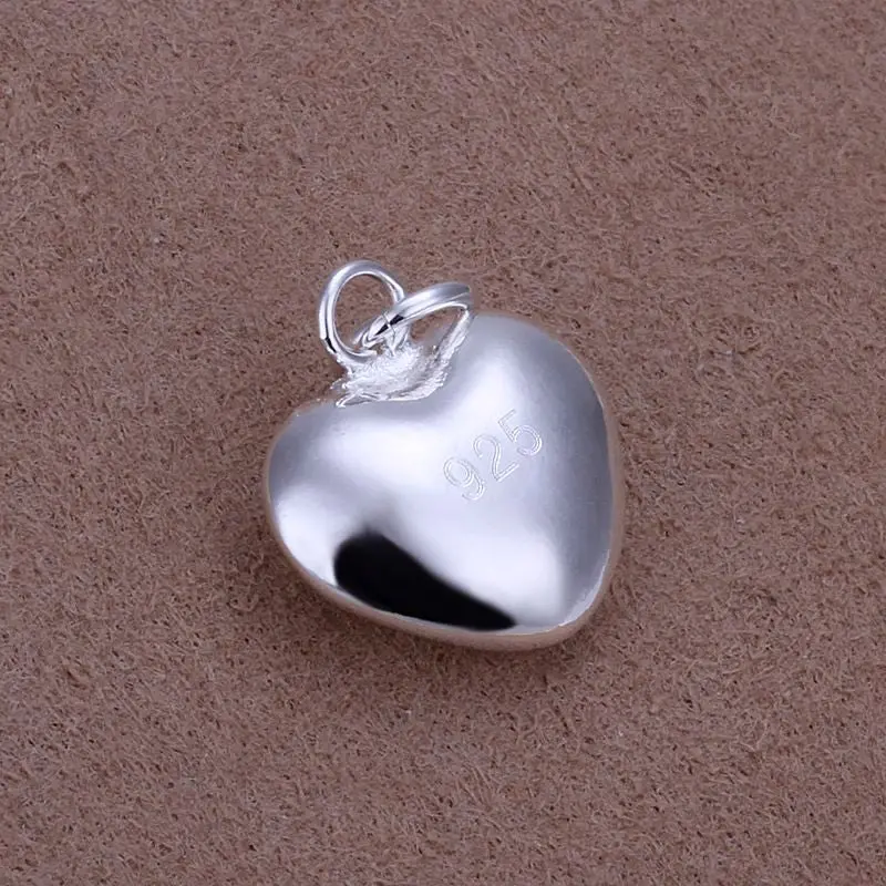 Silver-Plated Pendant Necklace Solid Heart Tattoo Choker Costume Jewellery 1