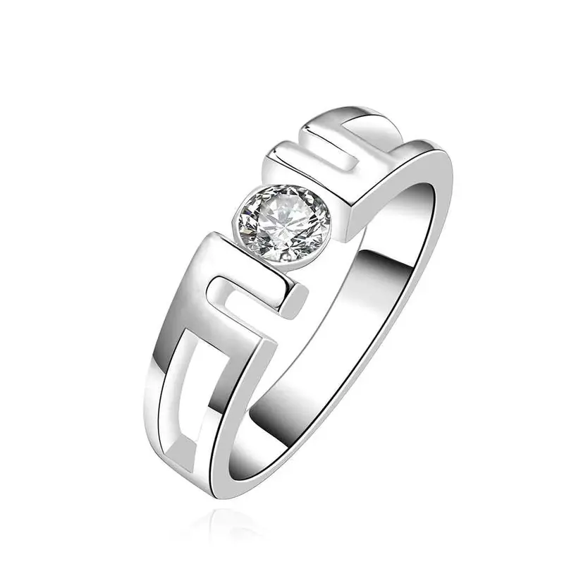 Silver Plated Ring Jewelry Crystal 6 Ring 6 4 1
