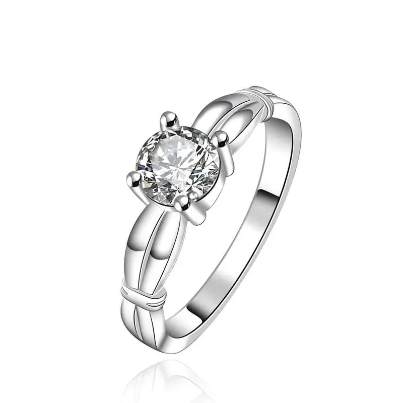 Silver Plated Ring Jewelry Crystal Sa Ring 6 7 1