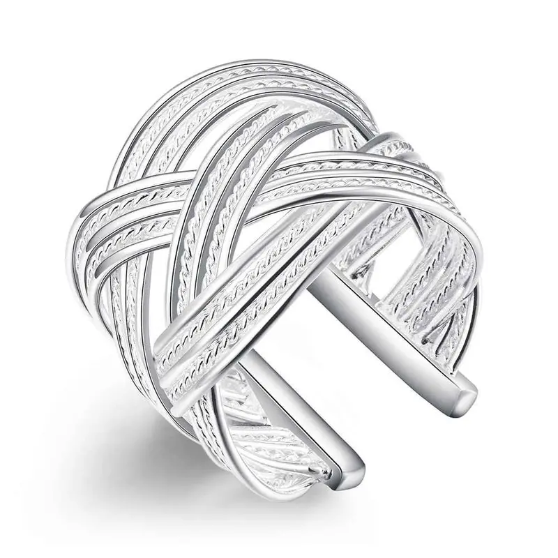 Silver Plated Ring Jewelrybig Reticulocyte Ring  24 1