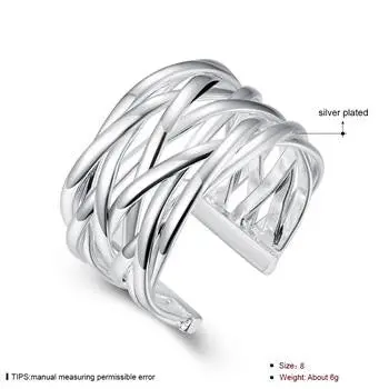 Silver Plated Ring Jewelrybraided Ring 22 2