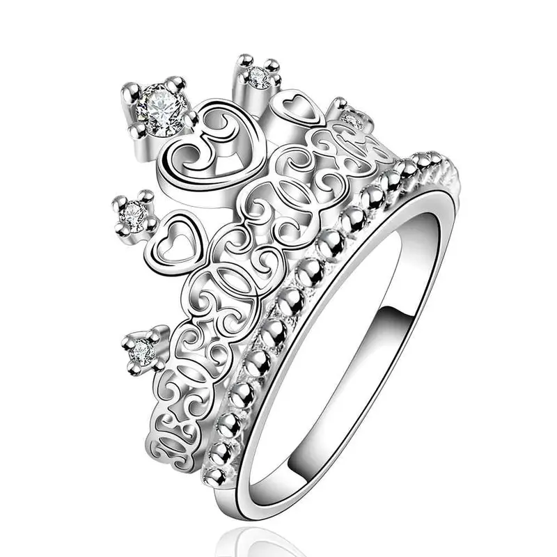 Silver Plated Ring Jewelrychampionship Crown Ring 629 1