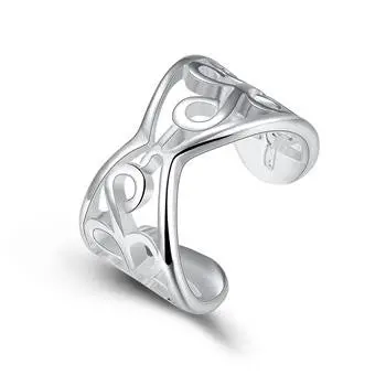 Silver Plated Ring Jewelryclassic Opening Ring  33 1