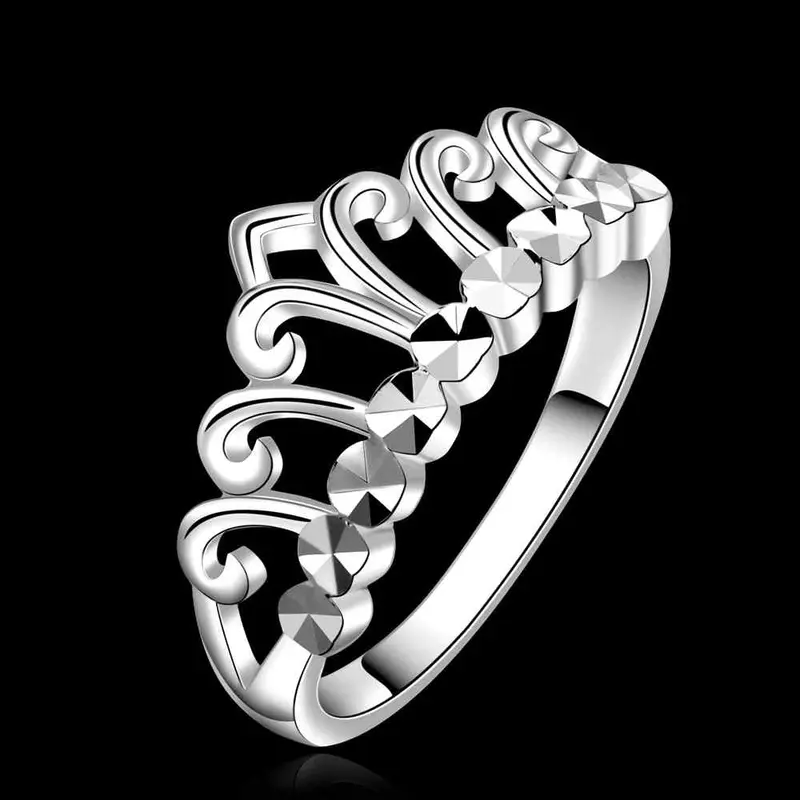 Silver Plated Ring Jewelrycrown Kings W Ring 586 2