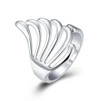 Silver Plated Ring Jewelryempty Wings Ring 118 1