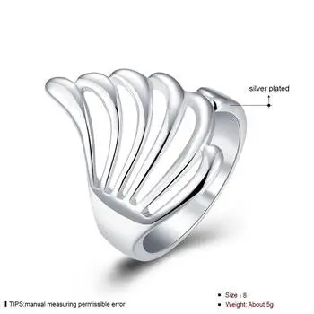 Silver Plated Ring Jewelryempty Wings Ring 118 2