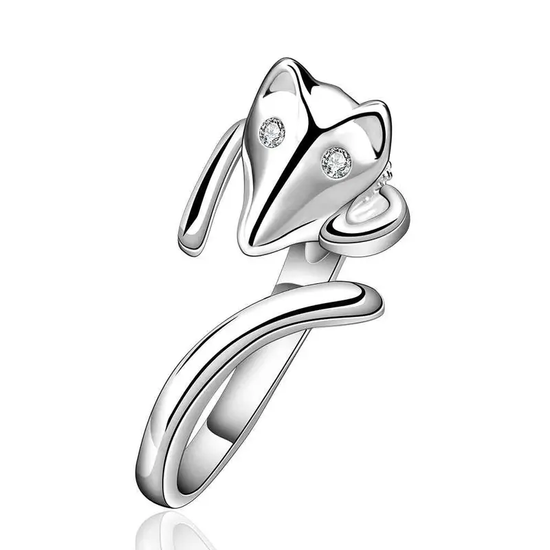 Silver Plated Ring Jewelryfox On Finger Ring 589 1