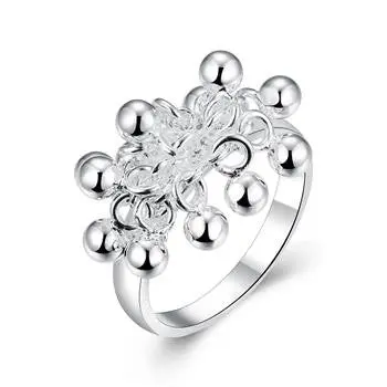 Silver Plated Ring Jewelrygrapes Ring  16 1