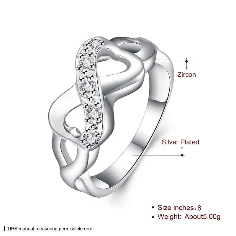 Silver Plated Ring Jewelryinlaid Stone 8 Wod Ring 49 2