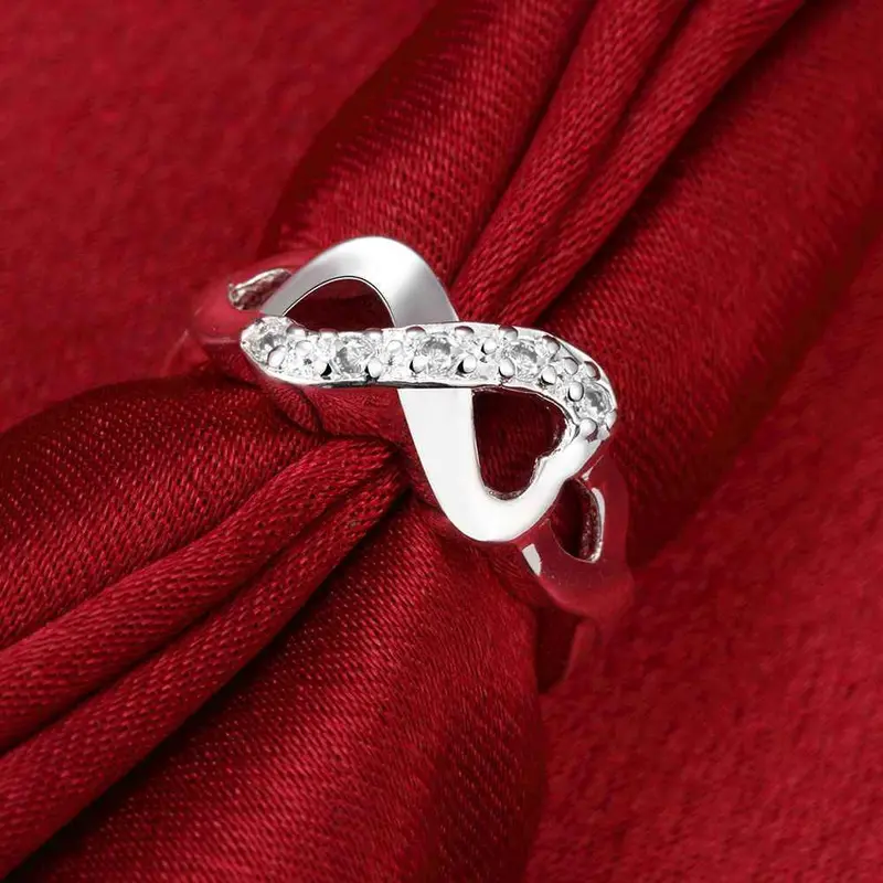 Silver Plated Ring Jewelryinlaid Stone 8 Wod Ring 49 4