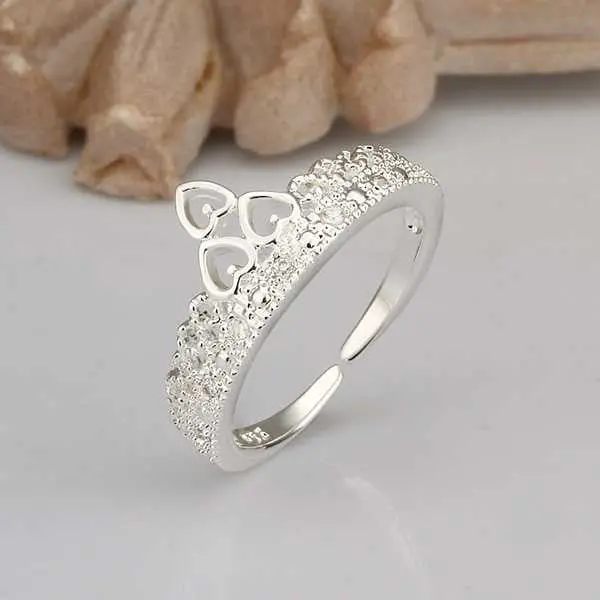 Silver Plated Ring Jewelryinsets Crown Ring 218 2
