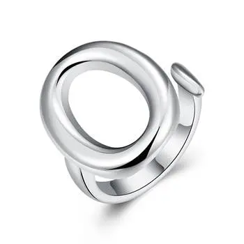 Silver Plated Ring Jewelryo Opening Ring   8 1
