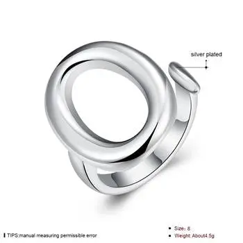 Silver Plated Ring Jewelryo Opening Ring 8 2