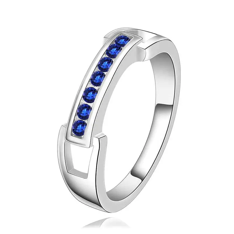 Silver Plated Ring Jewelryopen And Lock Purple Ring 531 1