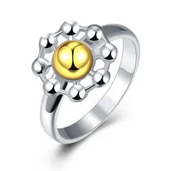 Silver Plated Ring Jewelryseparations Daisy Ring 112 1