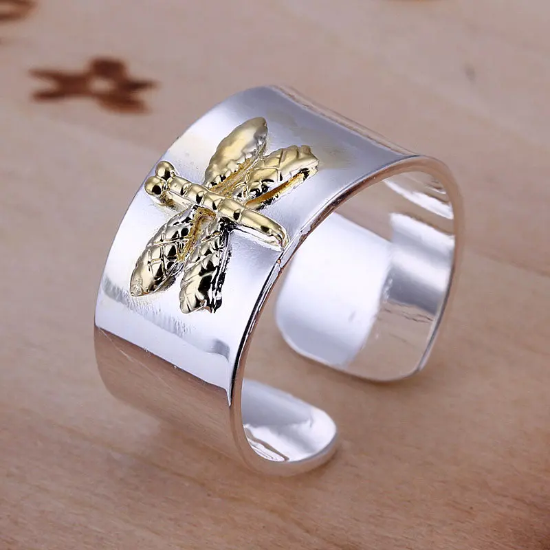 Silver Plated Ring Jewelryseparations Dragonfly Ring  11 1