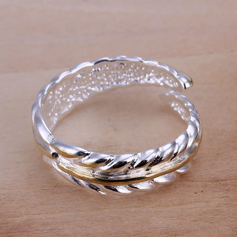 Silver Plated Ring Jewelryseparations Feather Ring 2 2