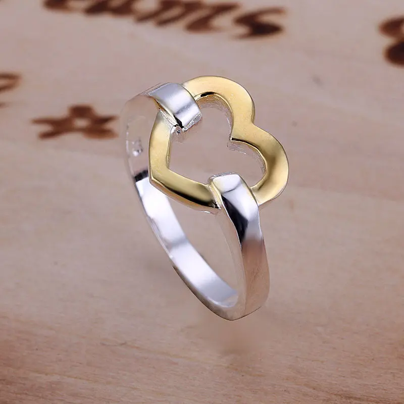 Silver Plated Ring Jewelryseparations Heart Ring 19 2