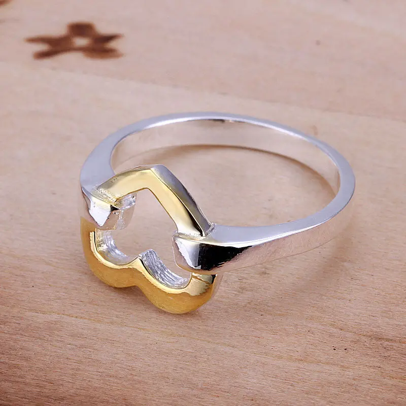 Silver Plated Ring Jewelryseparations Heart Ring 19 4