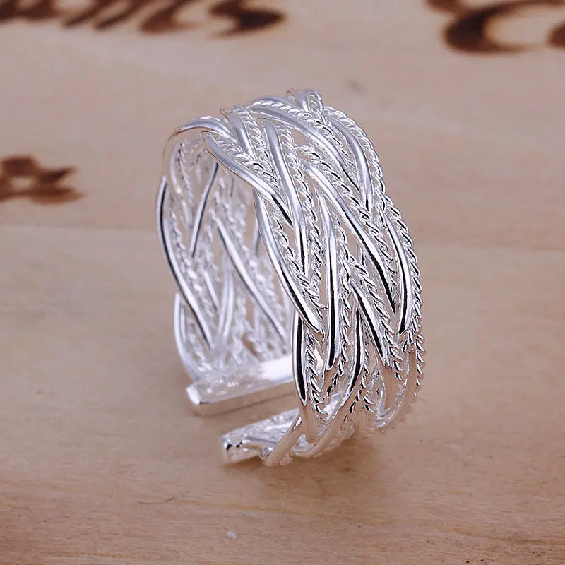 Silver Plated Ring Jewelrysmall Reticulocyte Ring  23 1