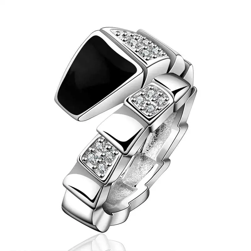 Silver Plated Ring Jewelrysnake Head Ring 632 1