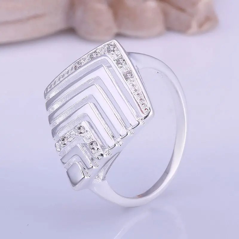 Silver Plated Ring Jewelrysquare Web Ring 411 1