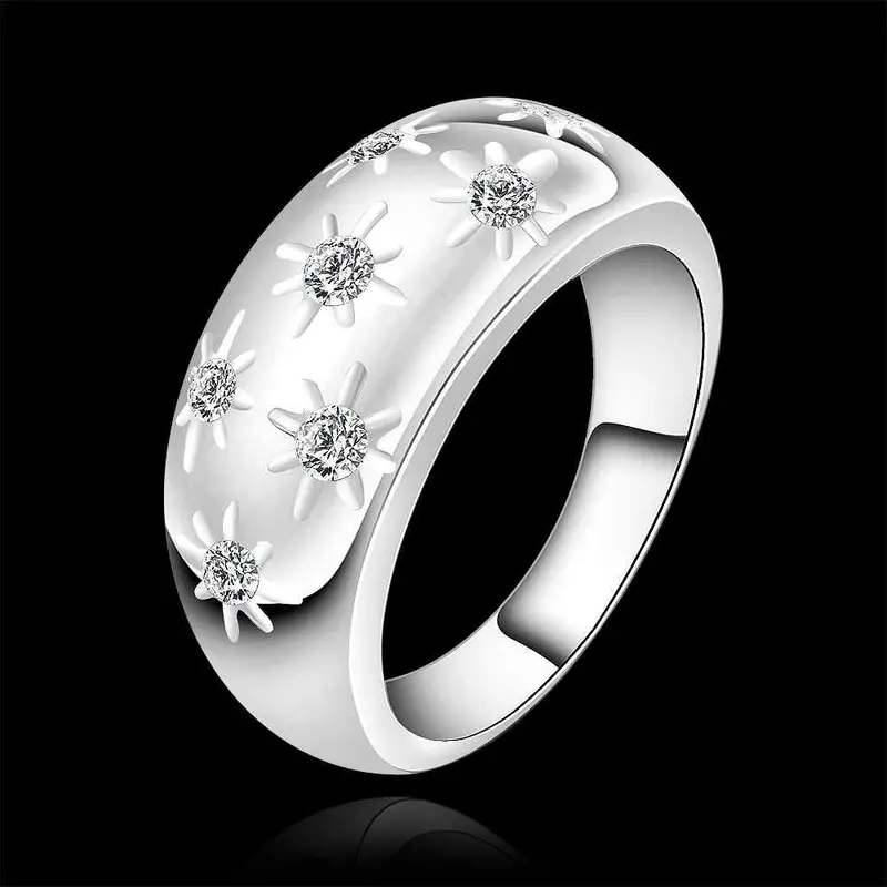 Silver Plated Ring Jewelrystart On Start Ring 5 4 2