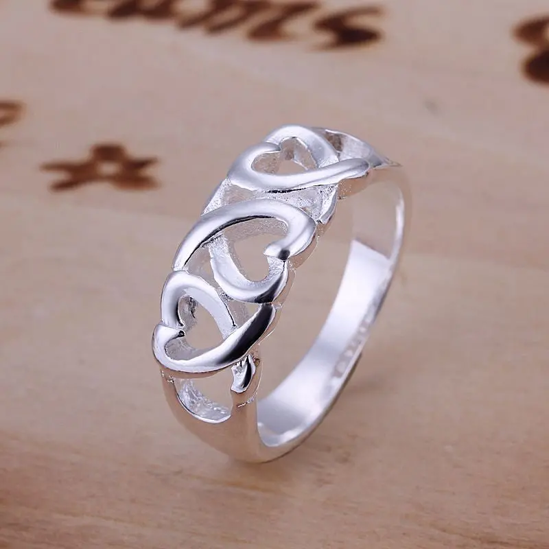 Silver Plated Ring Jewelrythree Kelp Ring  9 1