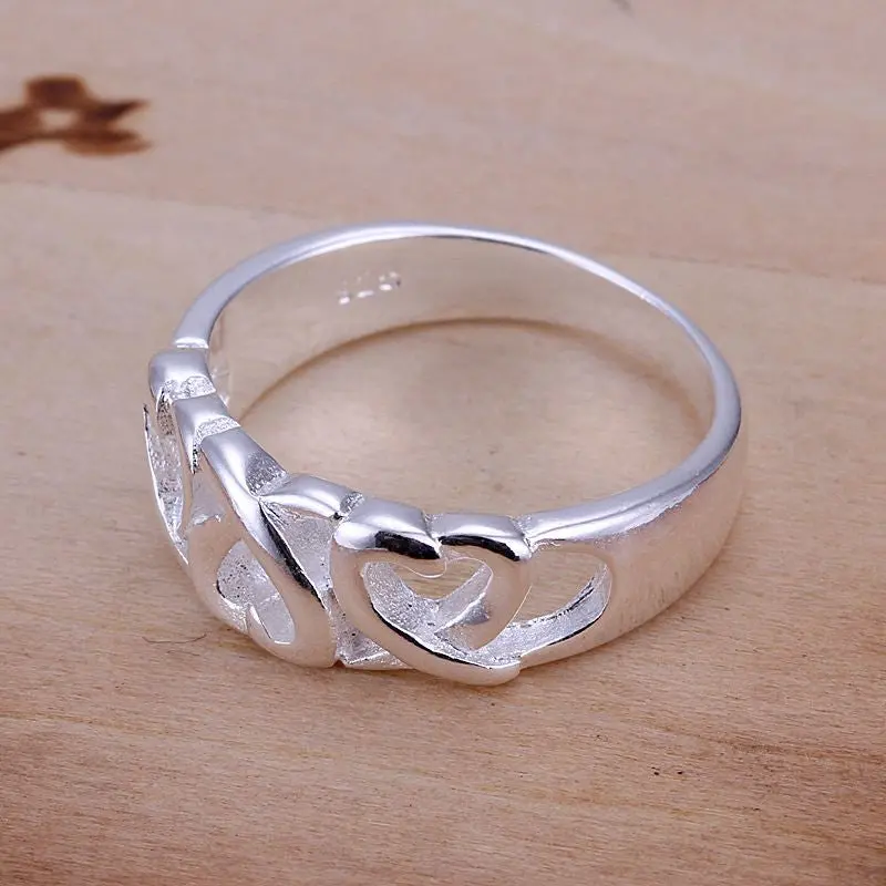 Silver Plated Ring Jewelrythree Kelp Ring 9 3