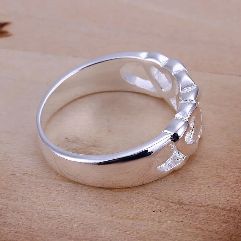 Silver Plated Ring Jewelrythree Kelp Ring 9 4