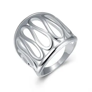 Silver Plated Ring Jewelrythumb Hollow Ring  59 1