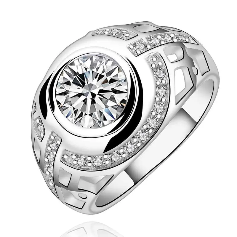 Silver Plated Ring Jewelrywatching Shape Ring 575 1