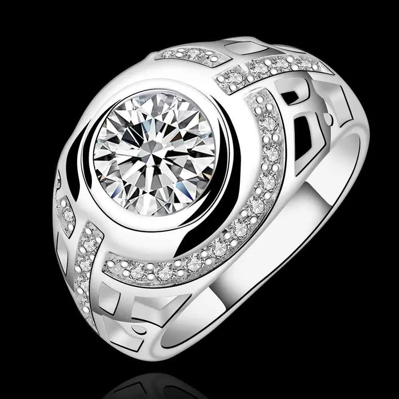 Silver Plated Ring Jewelrywatching Shape Ring 575 2