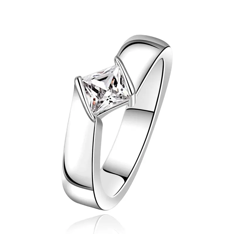 Silver Plated Ring Jewelryzone Qru Ring 635 1