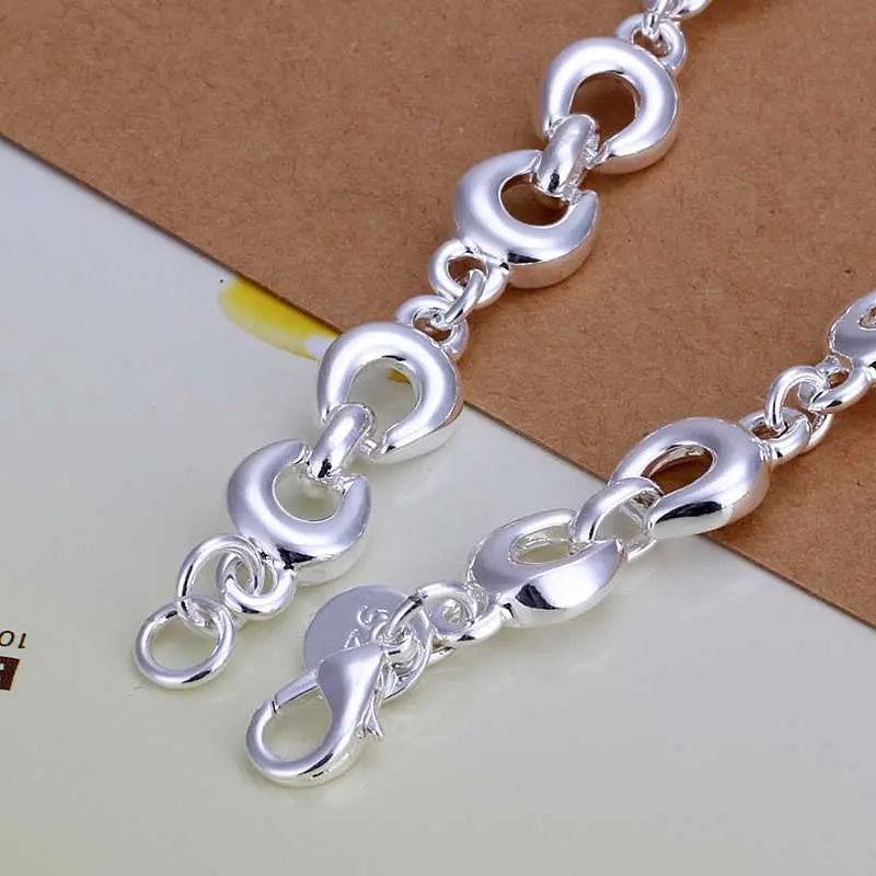 Silver Plated Size Horseshoe Men Bracelet Jewelry292 2