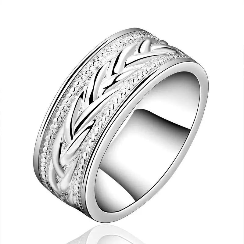 Silver Plated Stamp Casual Rings The Lord Of Rings Silver Plated Ring 65 1