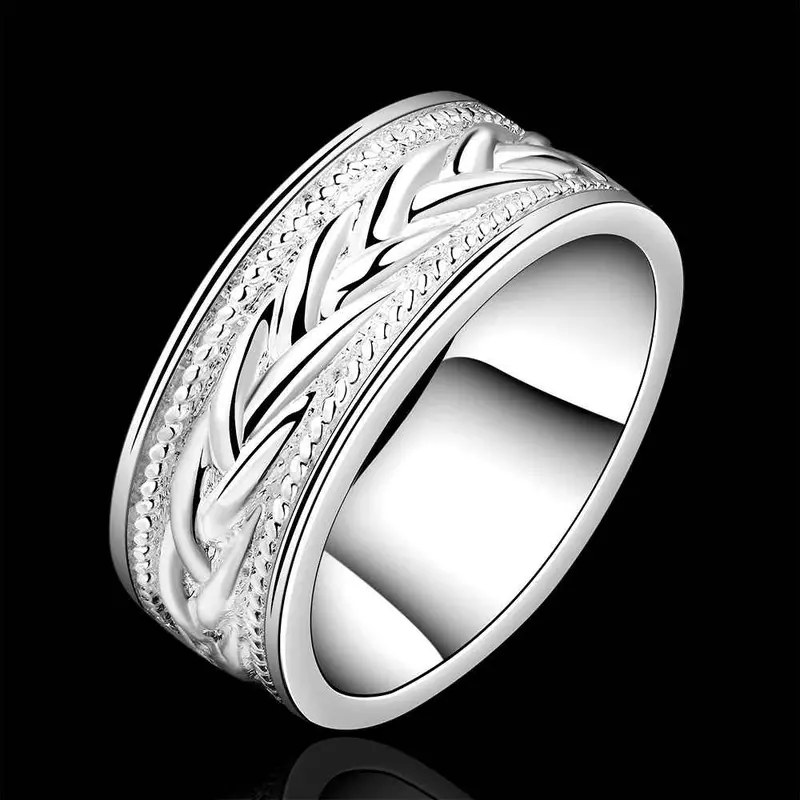Silver Plated Stamp Casual Rings The Lord Of Rings Silver Plated Ring 65 2