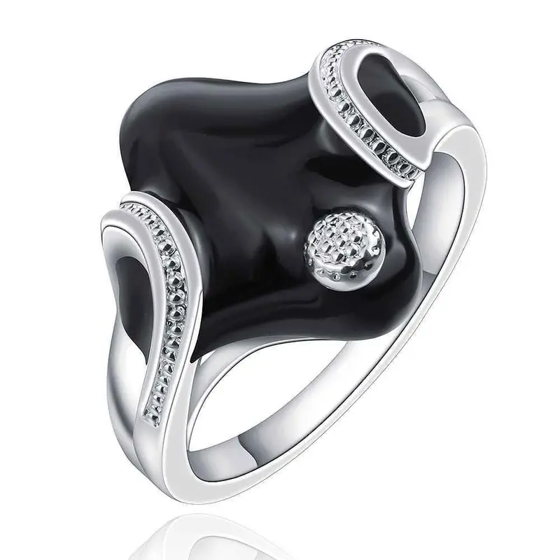 Silver Plated Stamp Insets Pillow Rings The Lord Of Rings Silver Plated Ring 668 1