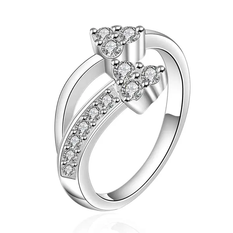 Silver Plated Wedding Rings Wish White Stones Anillos Bear Personalized328 1
