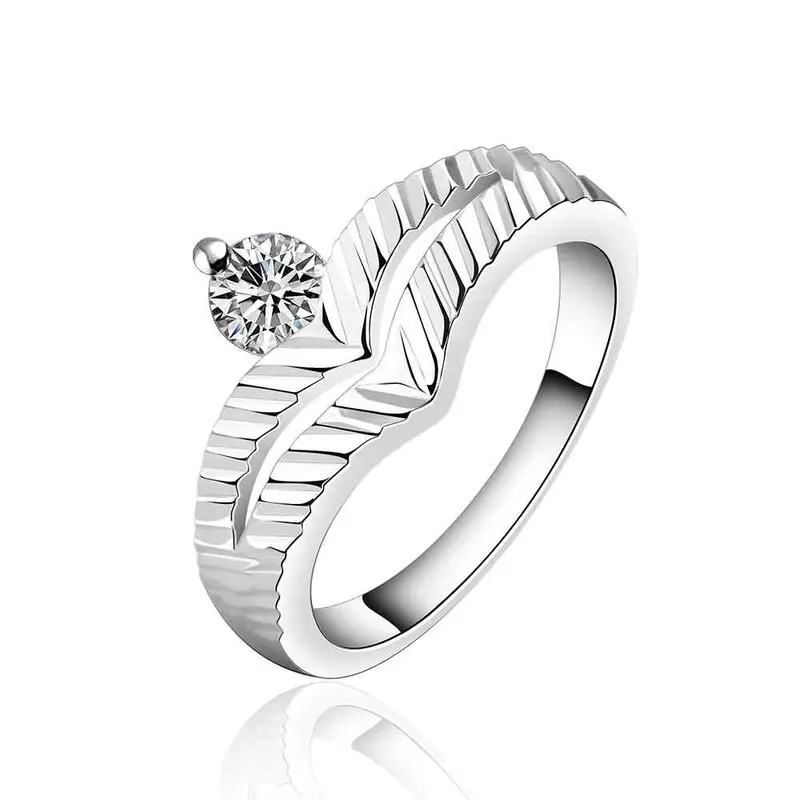 Silver Plated Wedding Rings Wish White Stones Anillos Bear Personalized328 2