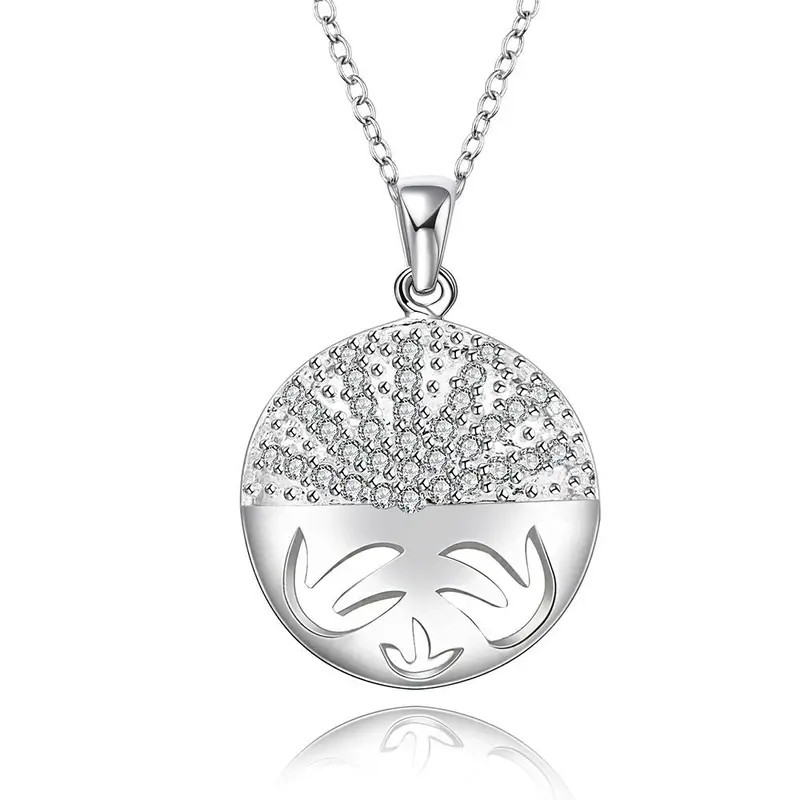 Silver Plated Women Necklace Flower In Eye Tattoo Choker Charms174 2