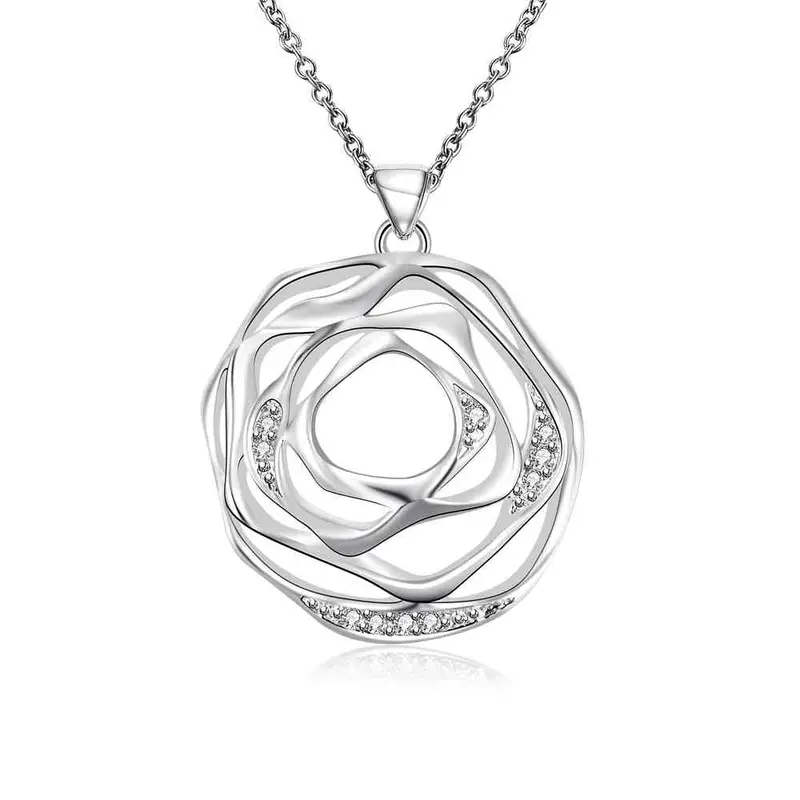 Silver Plated Women Necklace Flower In Eye Tattoo Choker Charms174 6